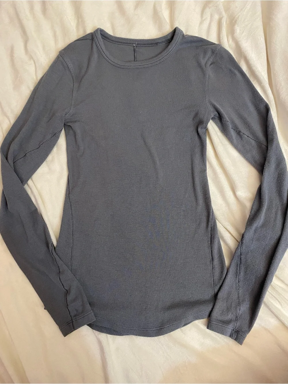 lululemon athletica Long Sleeve Crew Top - Charcoal Gray
